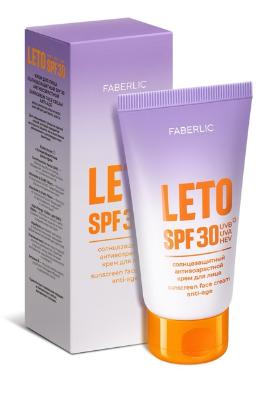 Антивозрастной солнцезащитный крем для лица SPF 30